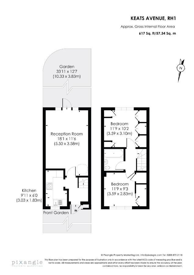 Surrey Stays - 2 Bedroom House, Rh1, Contractors Welcome, Sleeps 5 Max, 2 Parking Spaces, Near Town Centre, Train Station And Gatwick Airport Redhill  Exterior foto